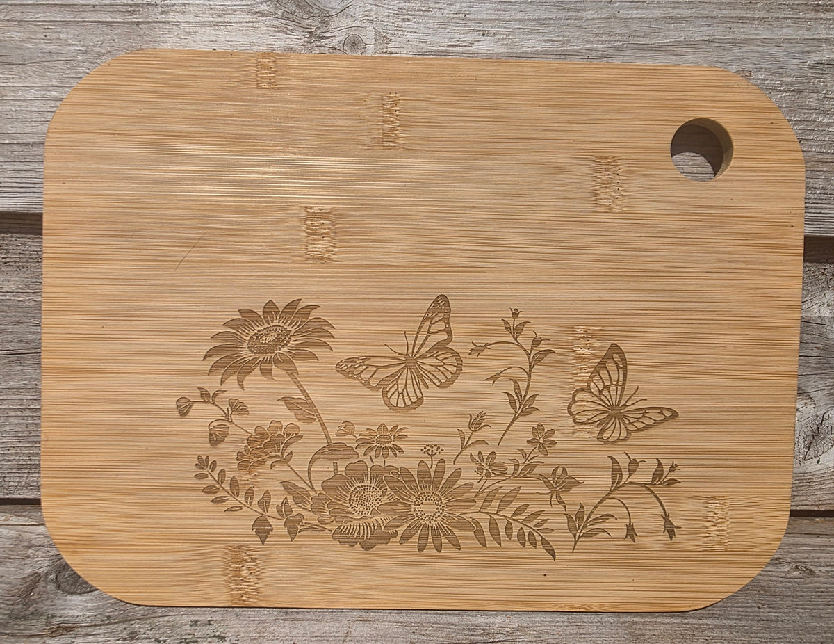 Bamboo Chopping board with decorative feature
