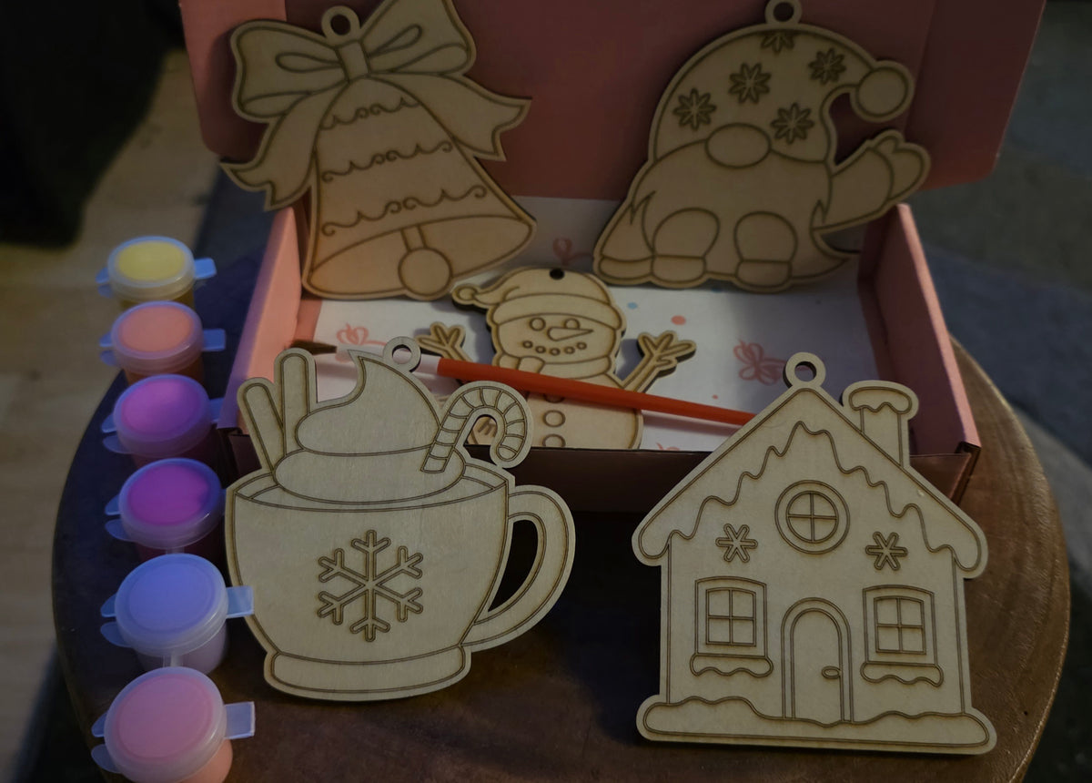 Paint your Own Christmas decorations