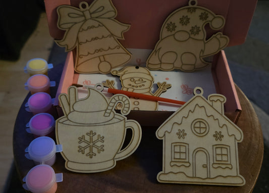 Paint your Own Christmas decorations